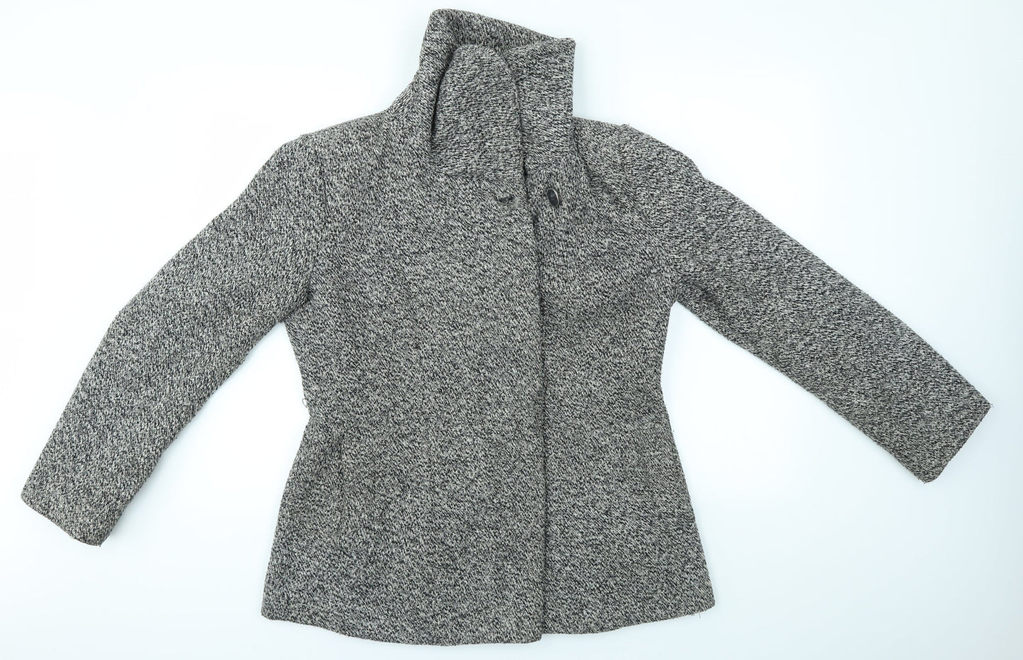 Womens UK Size 14 BHS Grey Overcoat