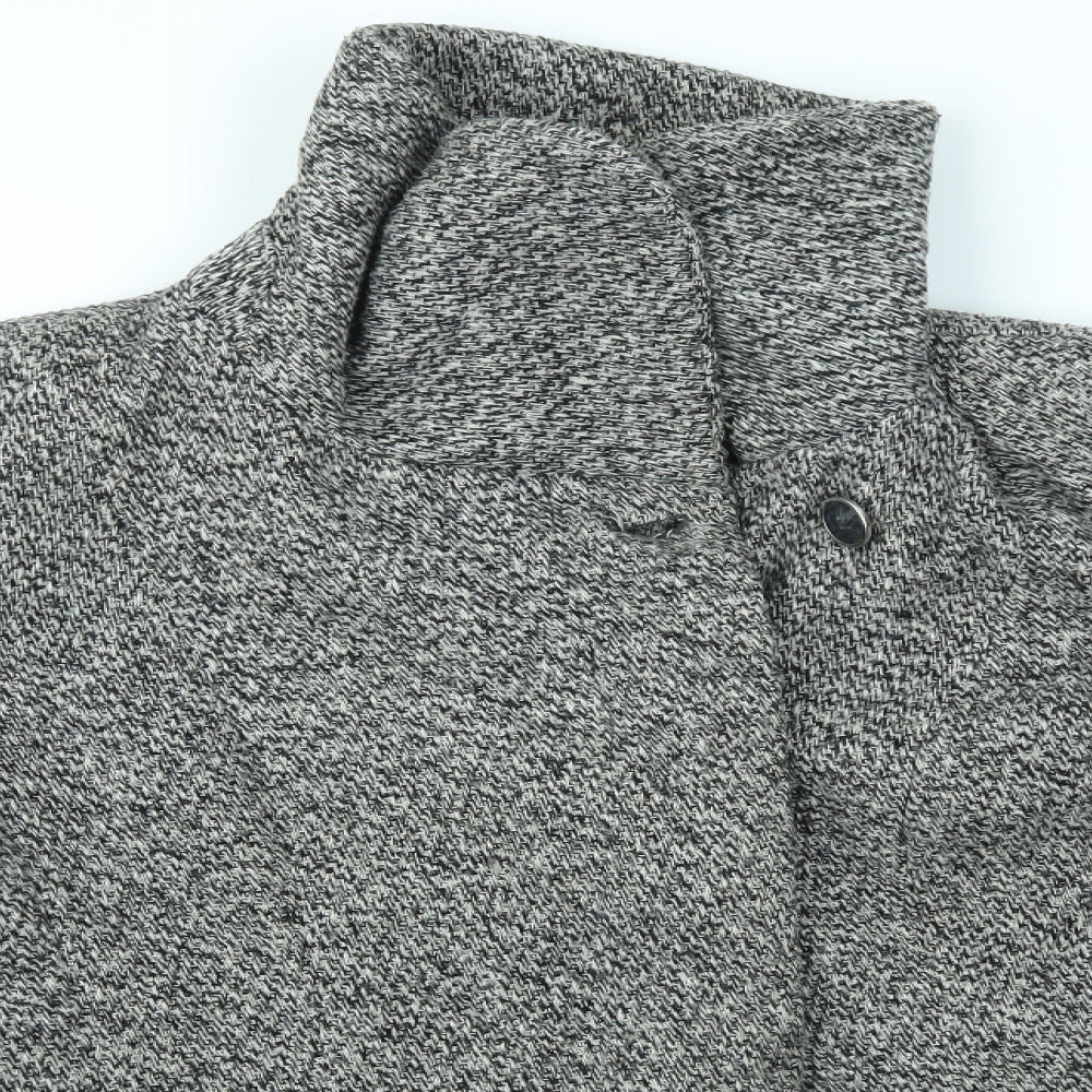 Womens UK Size 14 BHS Grey Overcoat