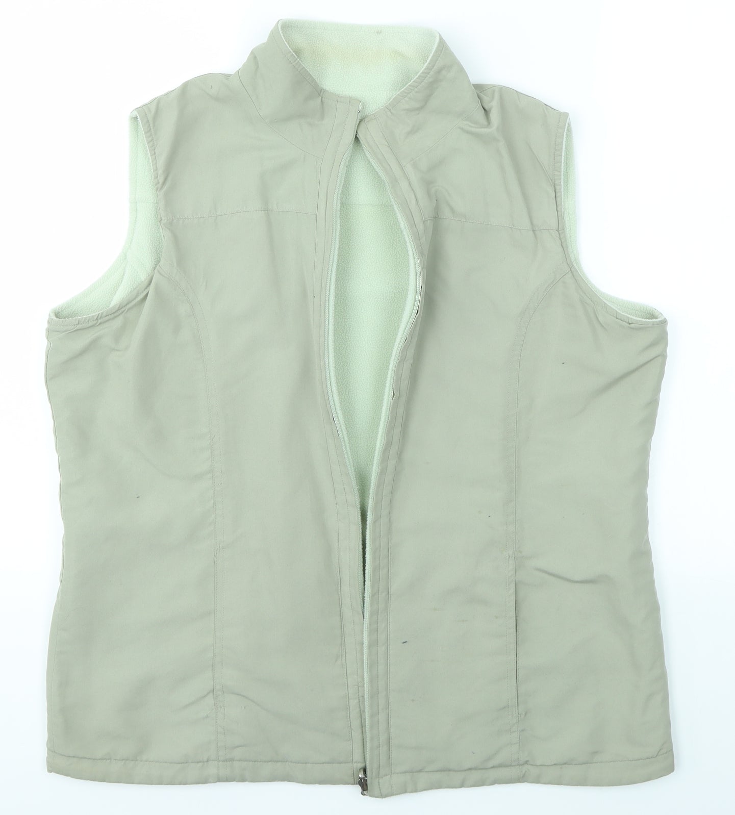 Womens UK Size S Bonmarché Green Gilet
