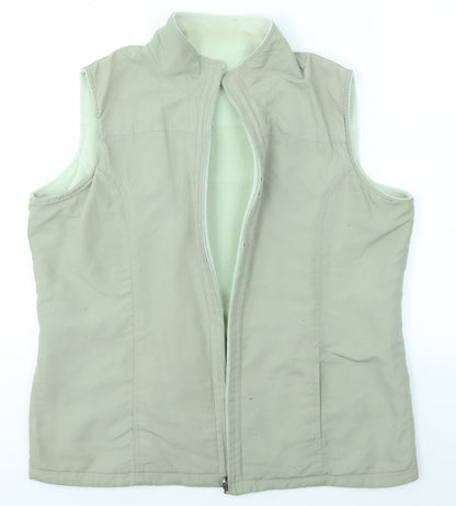 Womens UK Size S Bonmarché Green Gilet