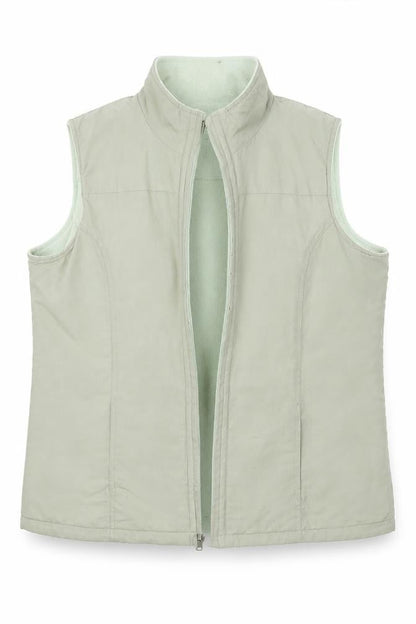 Bonmarché Womens Green Gilet Coat Size S - Reversible
