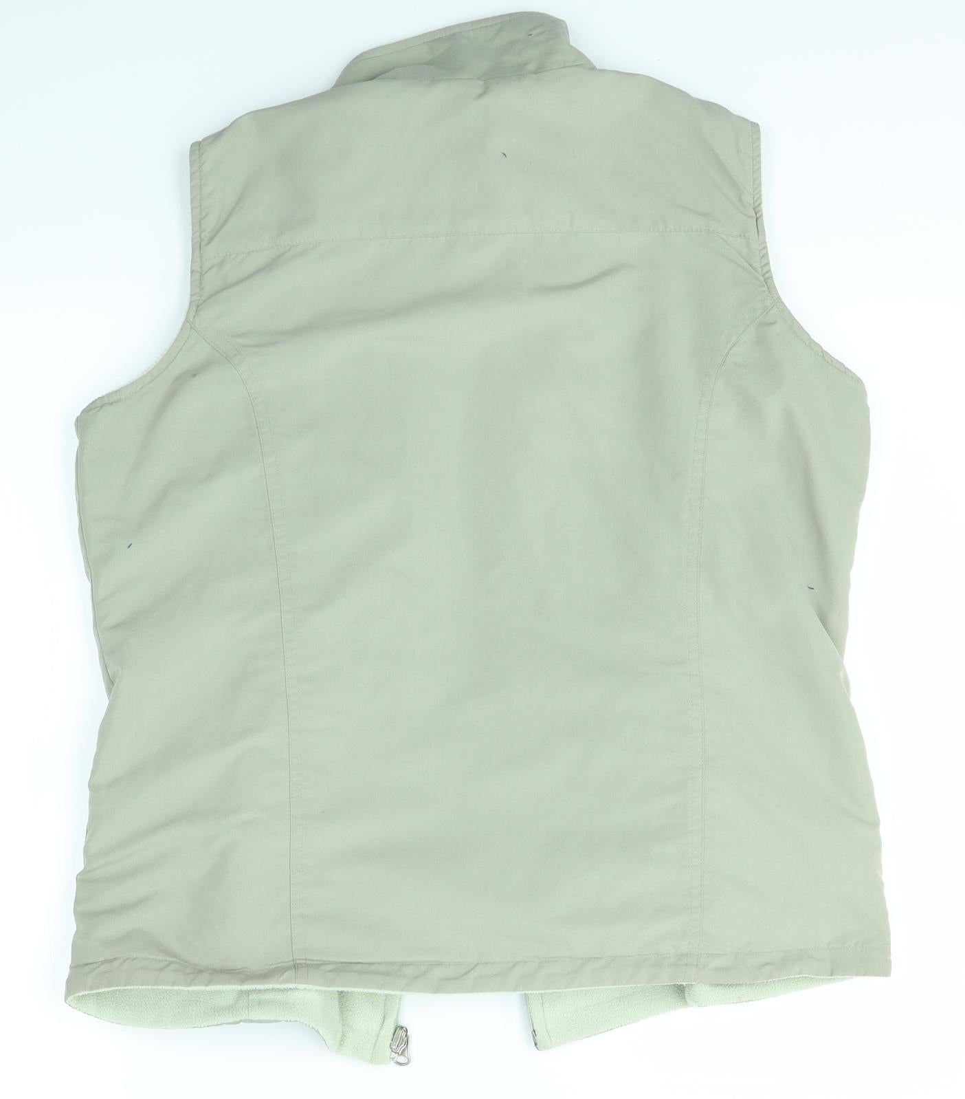 Womens UK Size S Bonmarché Green Gilet