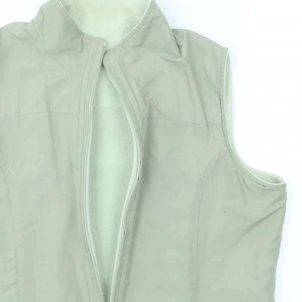 Womens UK Size S Bonmarché Green Gilet