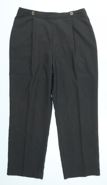 Womens UK Size 16 M&S Regular Fit Dress Pants Grey Trousers