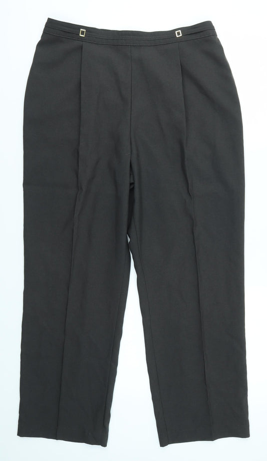 Womens UK Size 16 M&S Regular Fit Dress Pants Grey Trousers