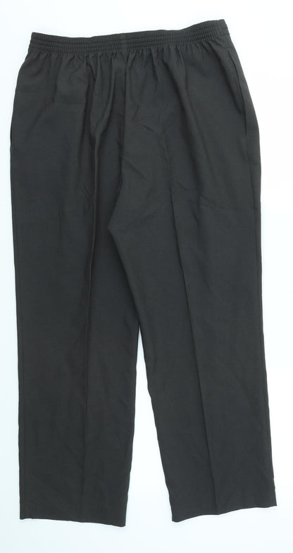 Womens UK Size 16 M&S Regular Fit Dress Pants Grey Trousers