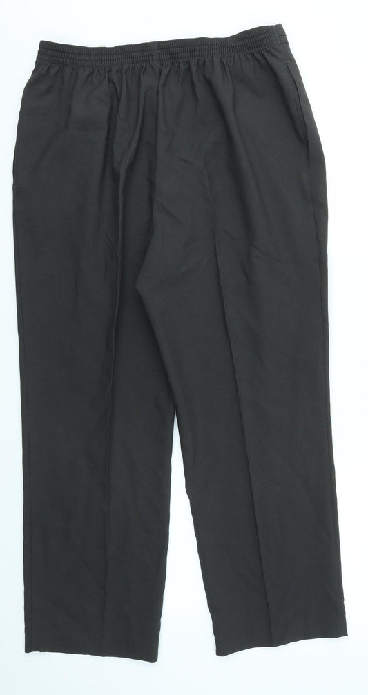 Womens UK Size 16 M&S Regular Fit Dress Pants Grey Trousers