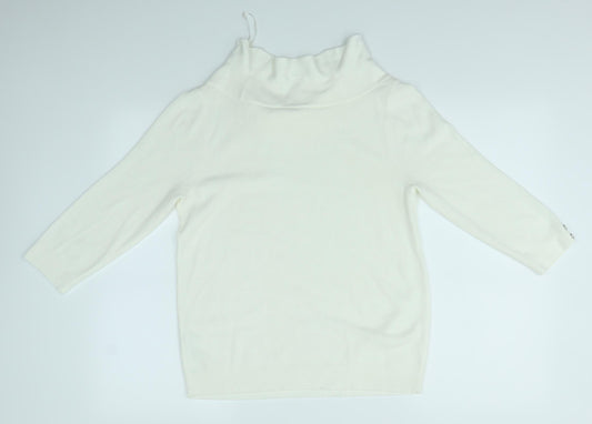 Womens UK Size 14 BHS Ivory Pullover Jumper