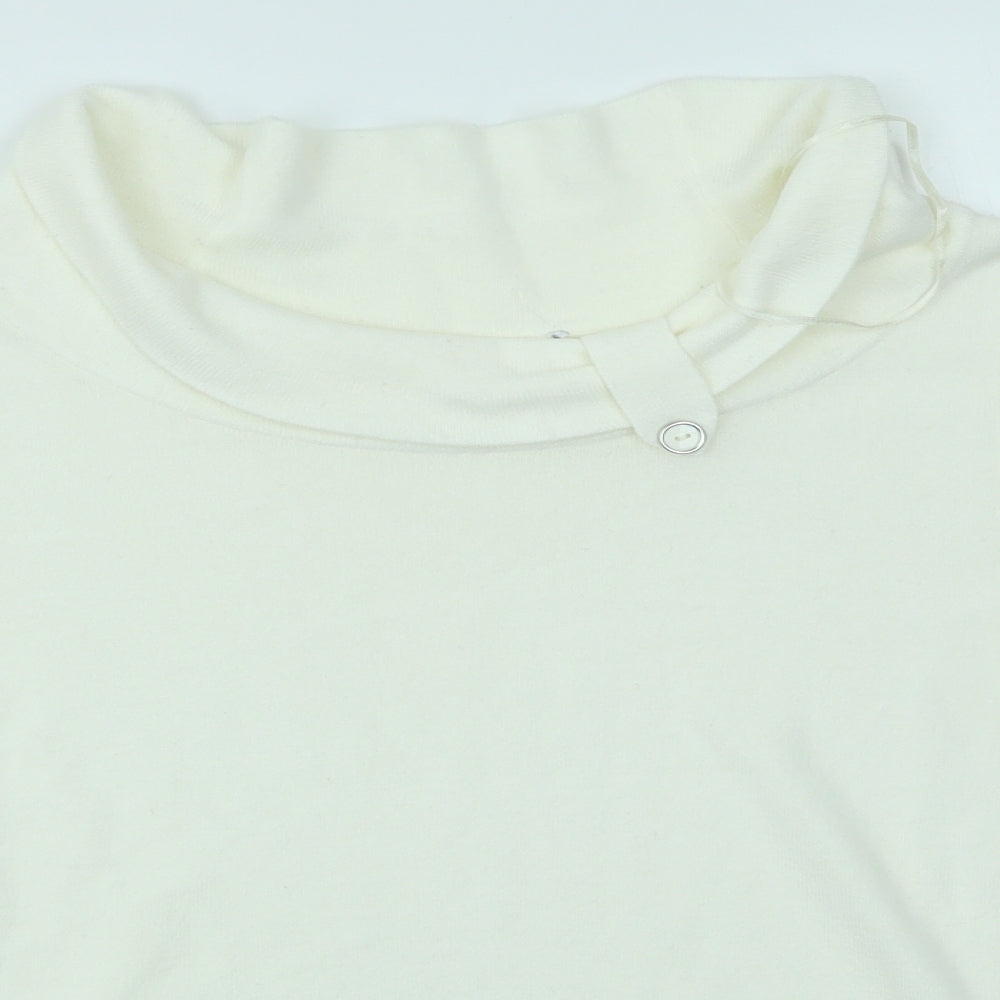 Womens UK Size 14 BHS Ivory Pullover Jumper