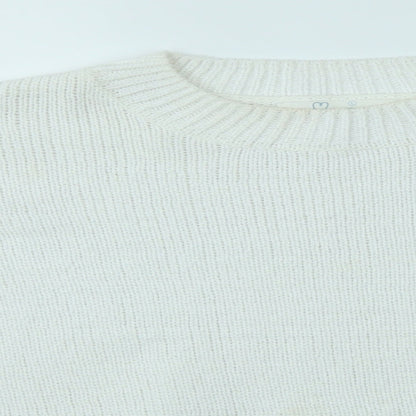 Primark Womens White   Pullover Jumper Size L