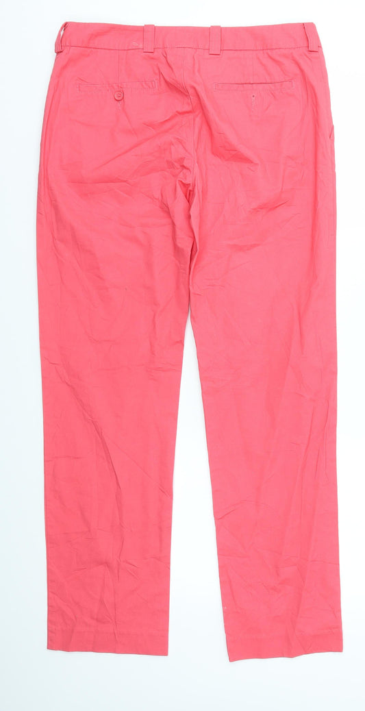 Womens UK Size 10 H&M Regular Fit  Pink Trousers