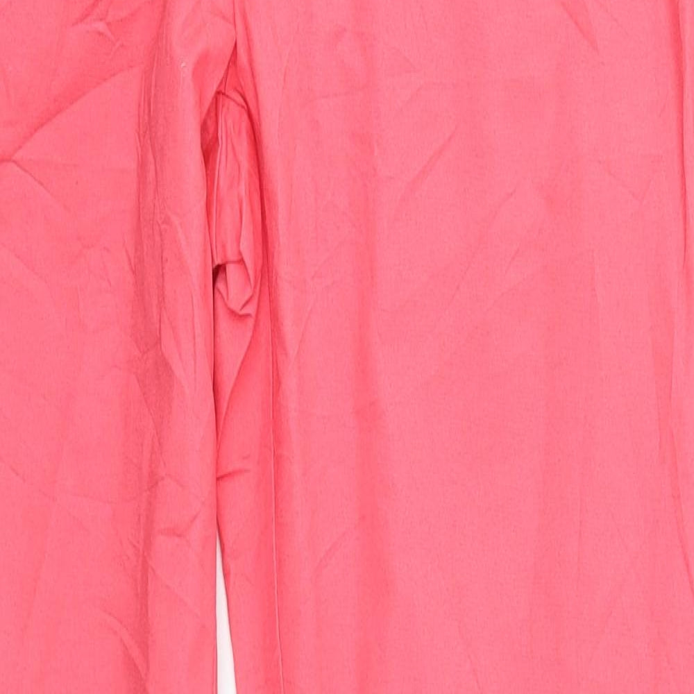 Womens UK Size 10 H&M Regular Fit  Pink Trousers