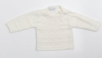 Dandelion Girls Ivory   Pullover Jumper Size 6-9 Months