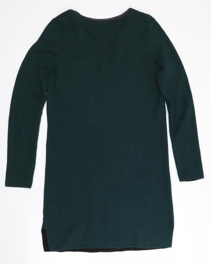 Womens UK Size S Marks and Spencer Green Cardigan Jumper