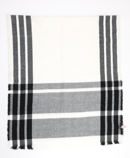 Atmosphere Womens Black Check   Shawl/Wrap