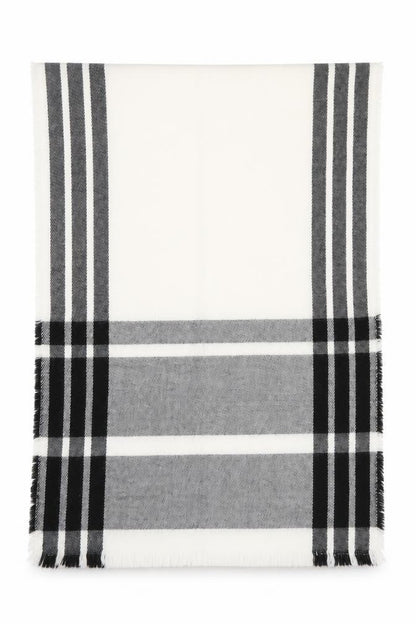 Atmosphere Womens Black Check   Shawl/Wrap