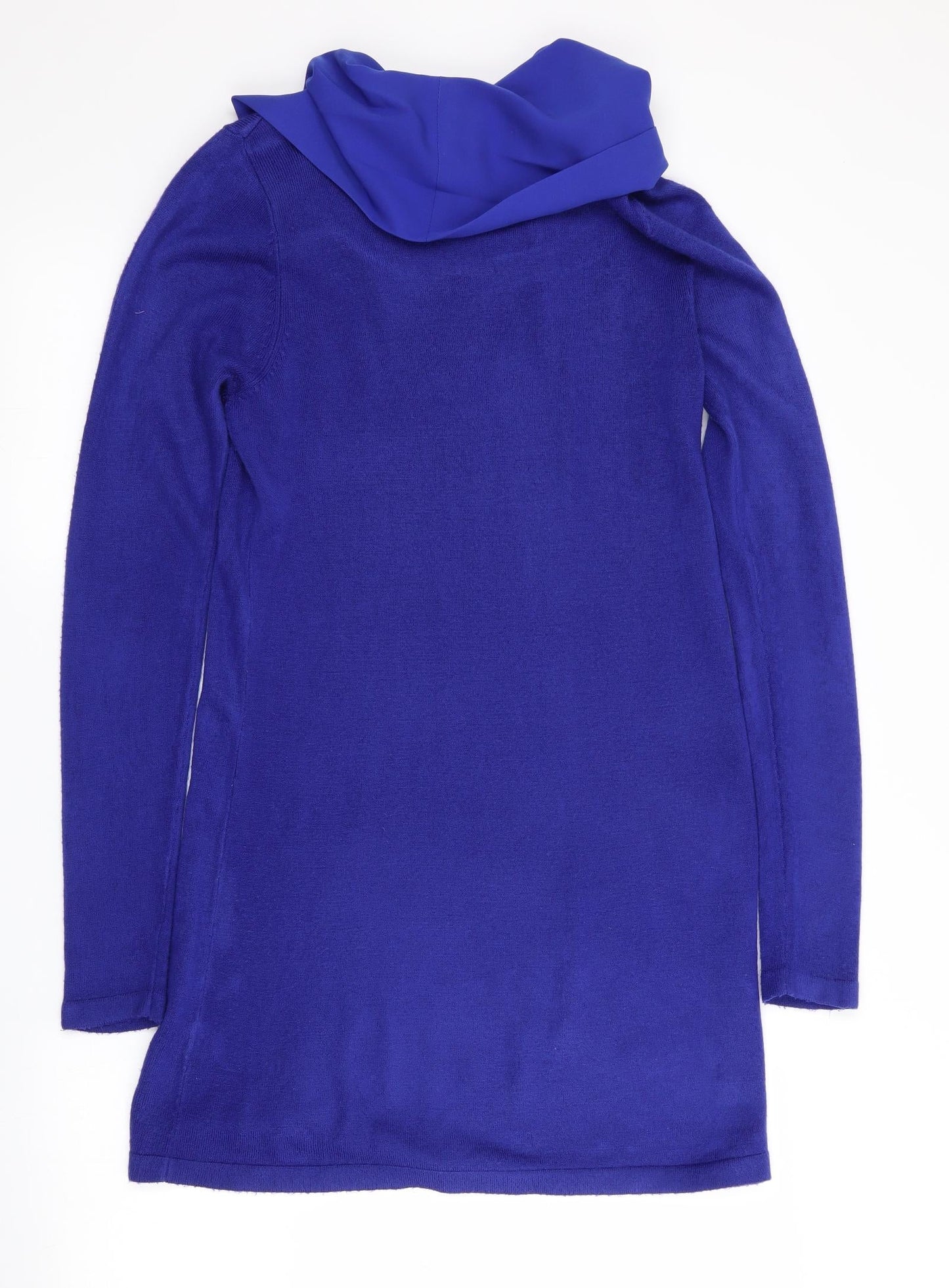 Marks and Spencer Womens Blue   Fit & Flare    - Fabric Neck Knitted body