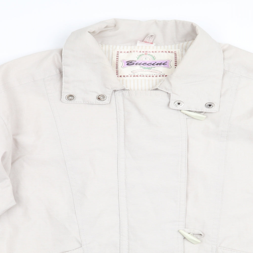 Buccini Womens Beige   Parka Coat Size 14
