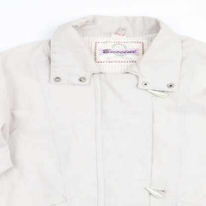 Buccini Womens Beige   Parka Coat Size 14