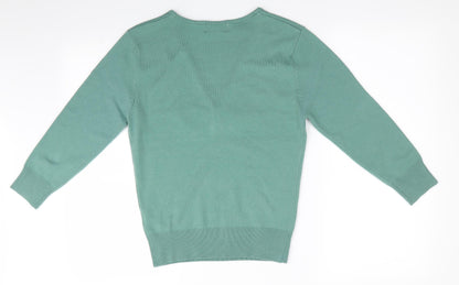 Womens UK Size 12 Internacionale Green Pullover Jumper