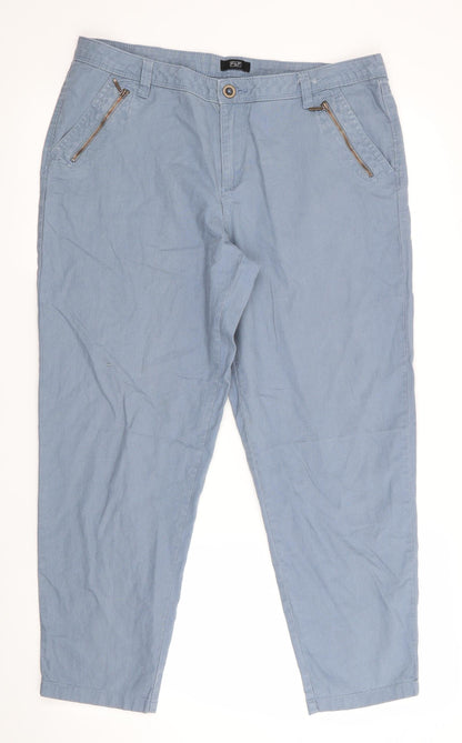 Womens UK Size  Florence and Fred  Cropped Blue Trousers