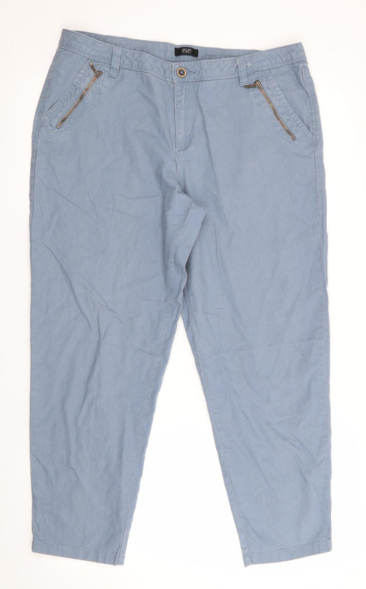 Womens UK Size  Florence and Fred  Cropped Blue Trousers