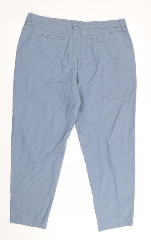 Womens UK Size  Florence and Fred  Cropped Blue Trousers