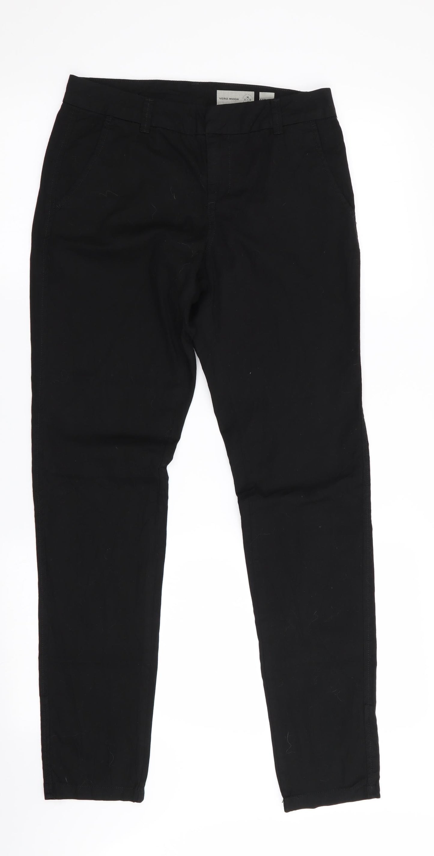 Womens UK Size 4 VERO MODA Regular Fit  Black Trousers