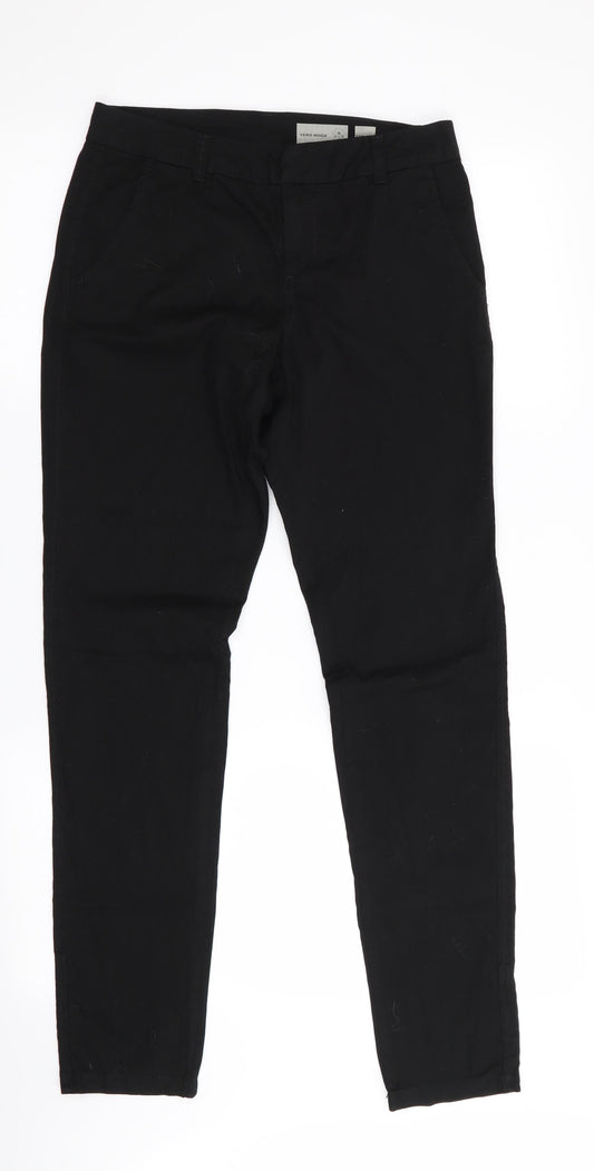 Womens UK Size 4 VERO MODA Regular Fit  Black Trousers