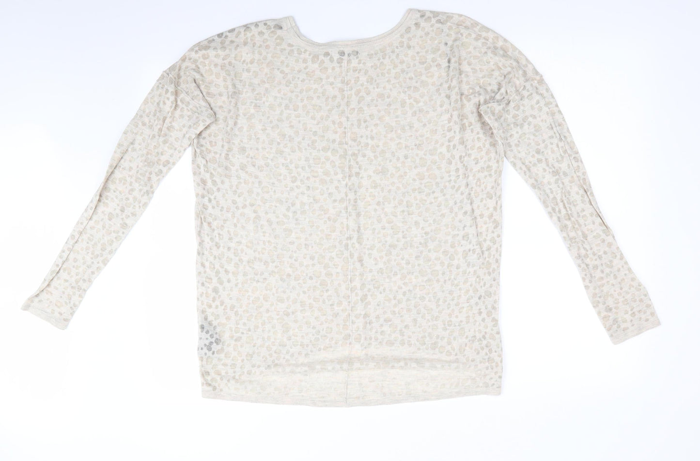 Womens UK Size 6 H&M Beige Pullover Jumper