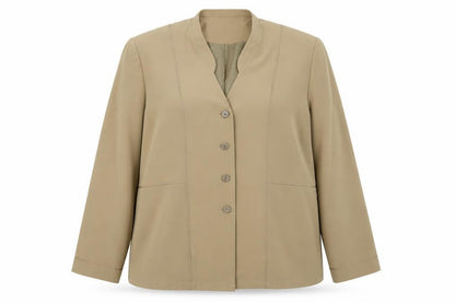 Womens UK Size 18 ELVI Regular Beige Sport Coat