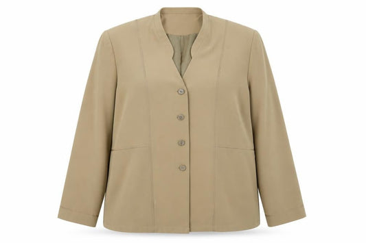 Womens UK Size 18 ELVI Regular Beige Sport Coat