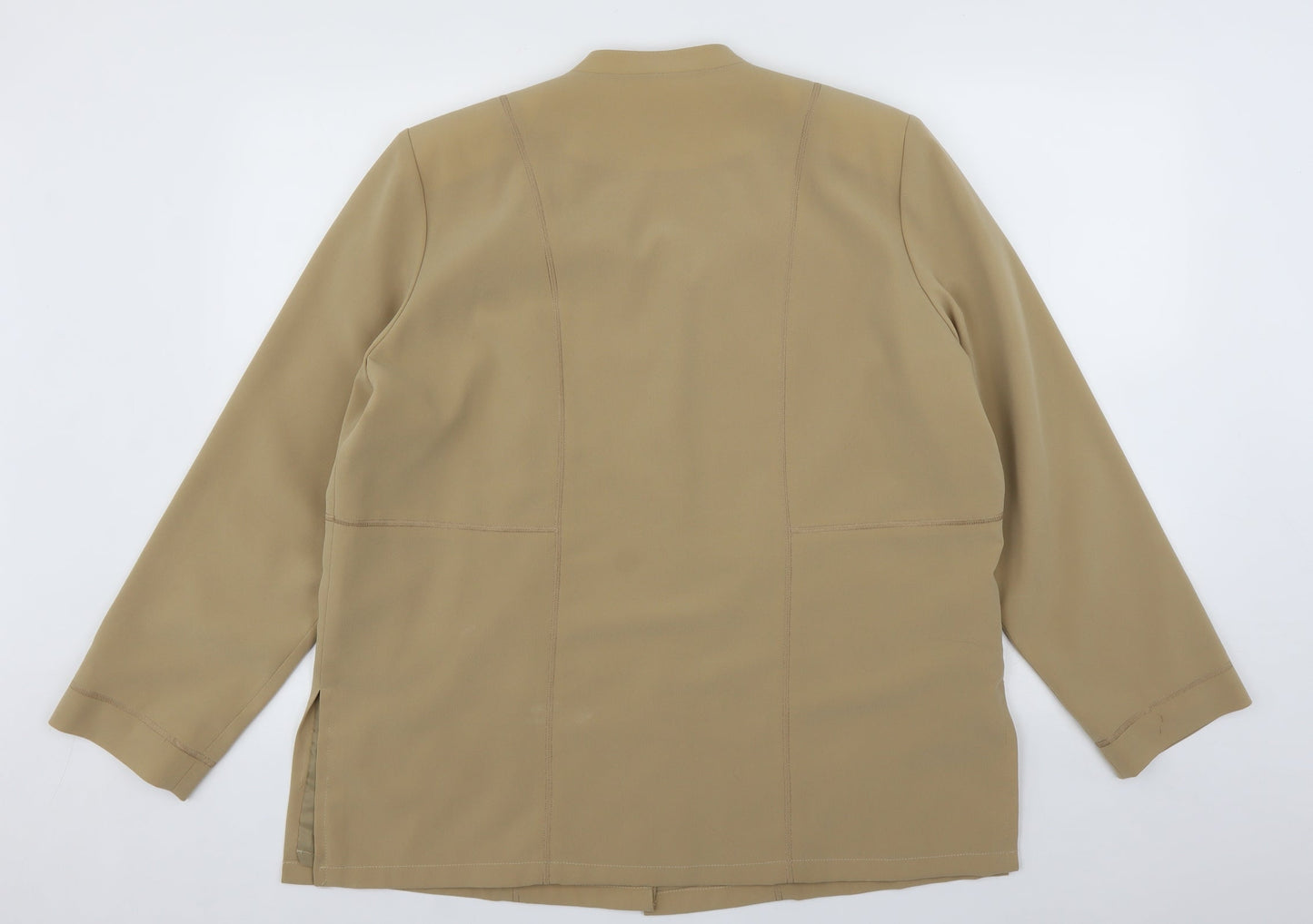 Womens UK Size 18 ELVI Regular Beige Sport Coat