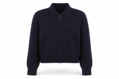 Topshop Womens Blue   Full Zip Sweatshirt Size L