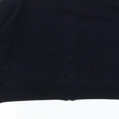 Topshop Womens Blue   Full Zip Sweatshirt Size L