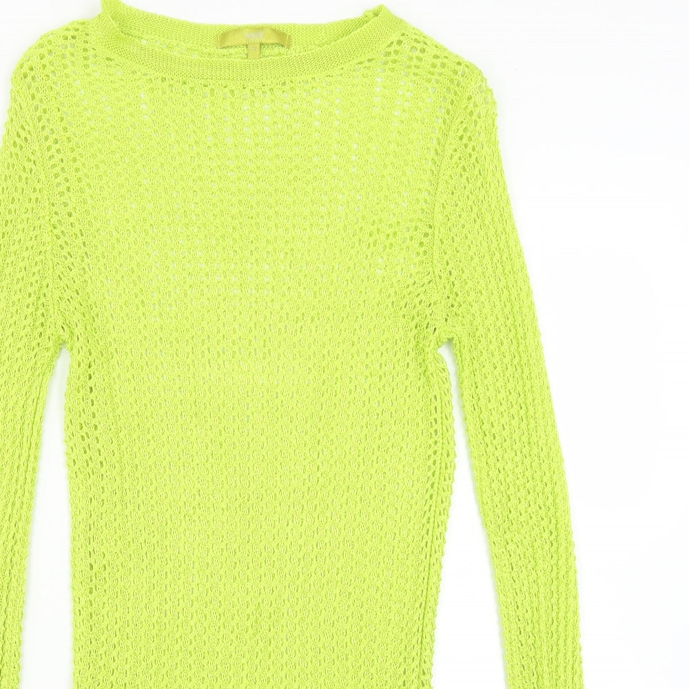 Womens UK Size 12 NEXT Green Pullover Jumper