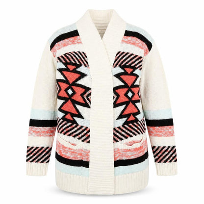 Atmosphere Womens Multicoloured Argyle/Diamond  Wrap Jumper Size 16