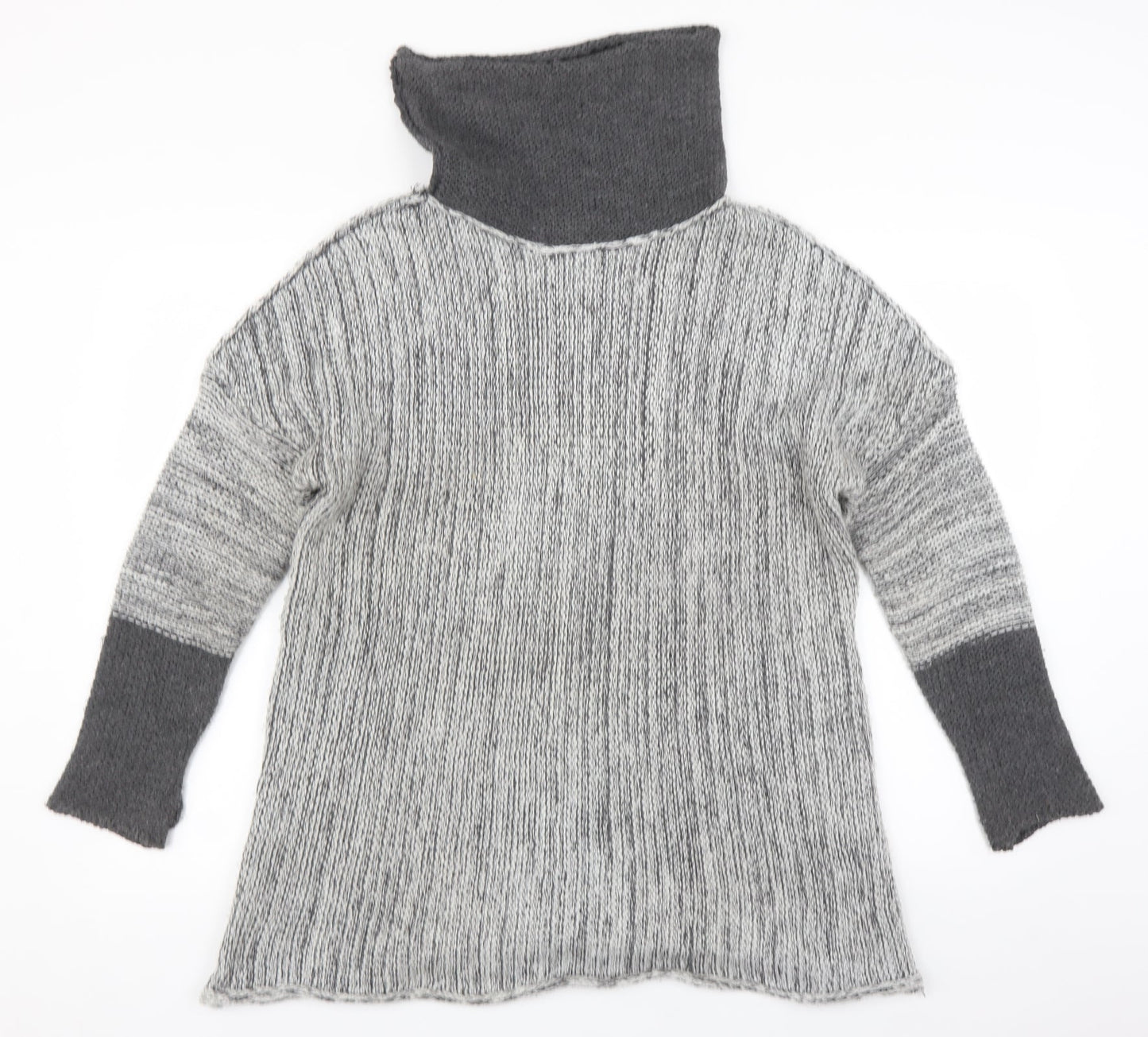 Womens UK Size S Preworn Grey Pullover Jumper