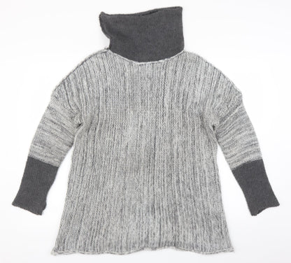 Womens UK Size S Preworn Grey Pullover Jumper