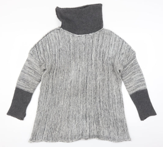 Womens UK Size S Preworn Grey Pullover Jumper