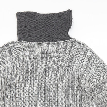 Womens UK Size S Preworn Grey Pullover Jumper