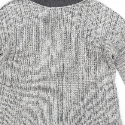 Womens UK Size S Preworn Grey Pullover Jumper