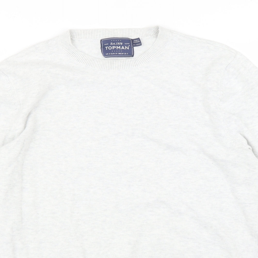 Topman Mens Grey   Pullover Sweatshirt Size S