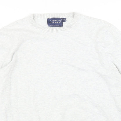 Topman Mens Grey   Pullover Sweatshirt Size S
