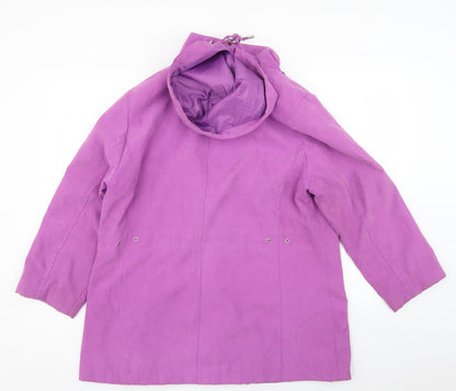 Womens UK Size M BM Purple Overcoat