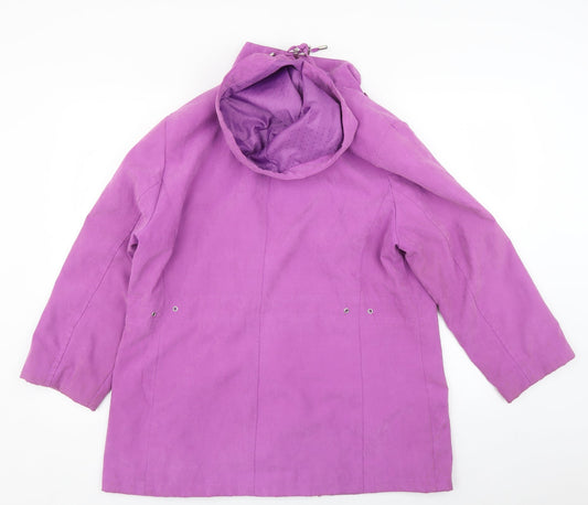 Womens UK Size M BM Purple Overcoat