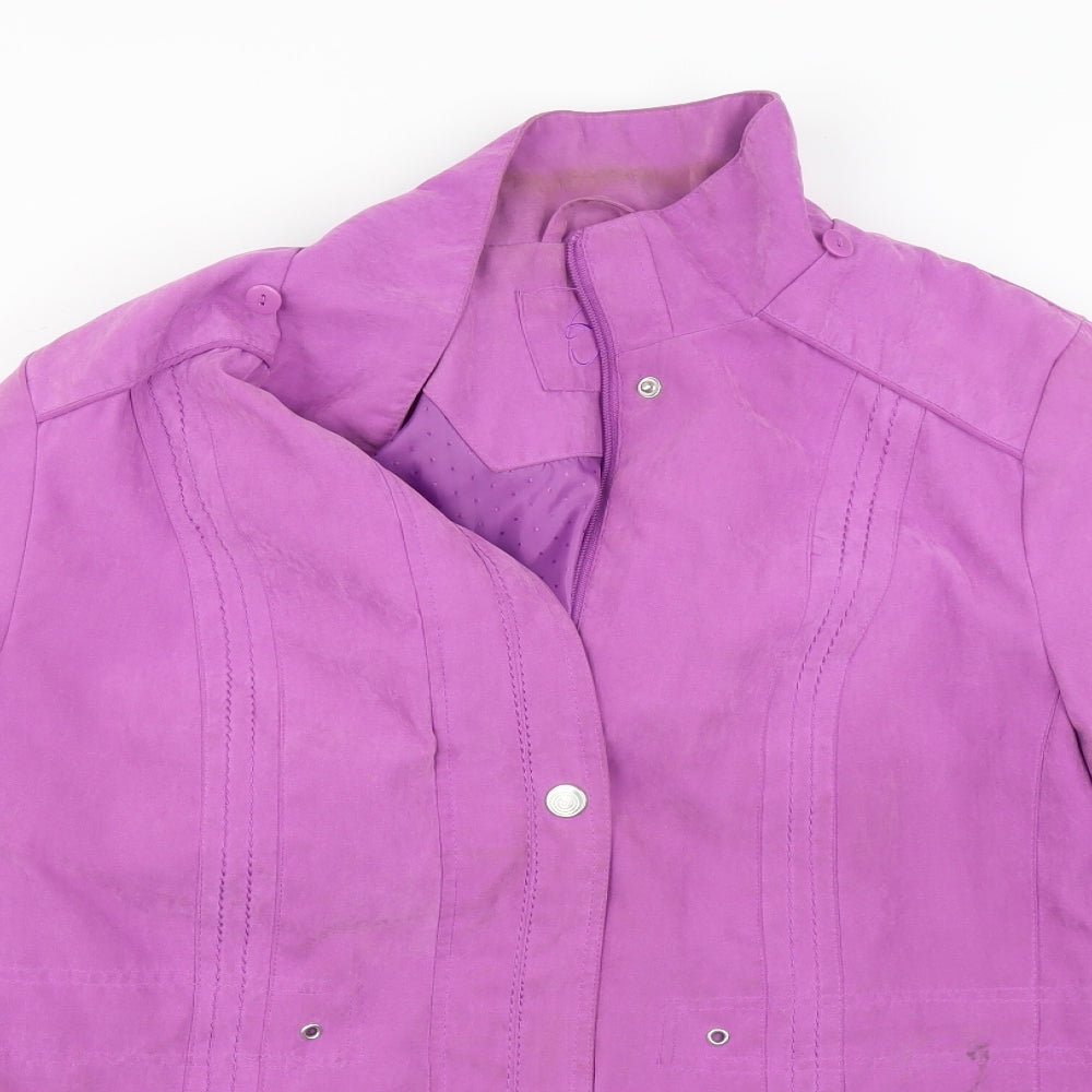Womens UK Size M BM Purple Overcoat