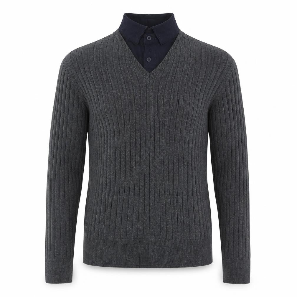 Mens UK Size L M&S Grey Pullover Jumper