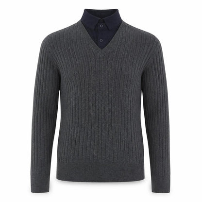Mens UK Size L M&S Grey Pullover Jumper