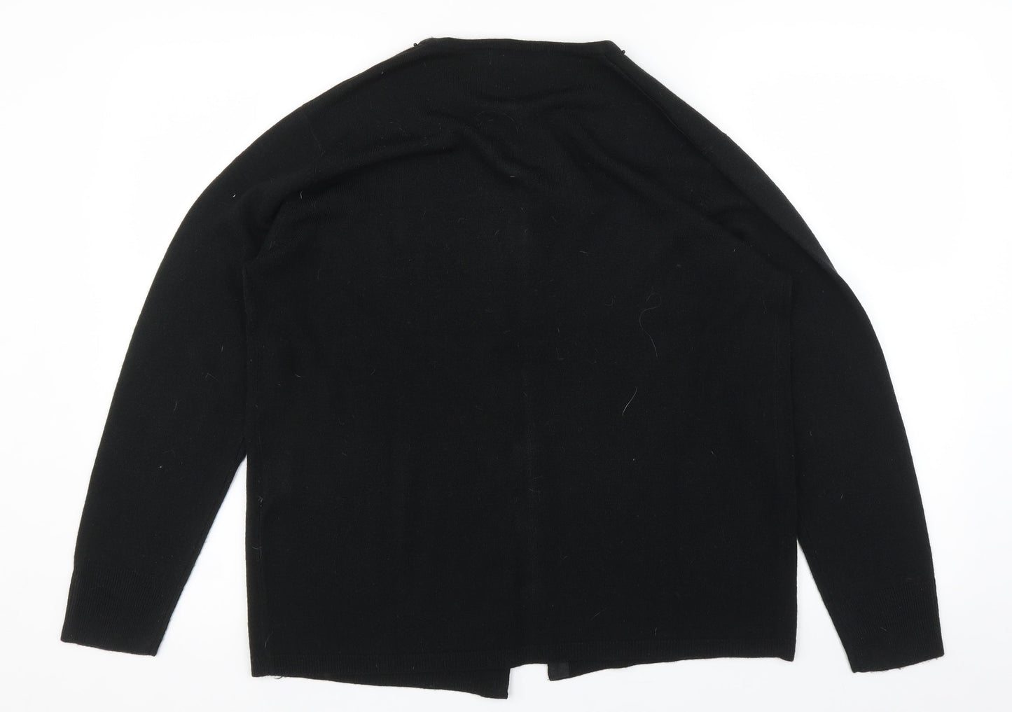 Womens UK Size L cashmasoft Black Cardigan Jumper